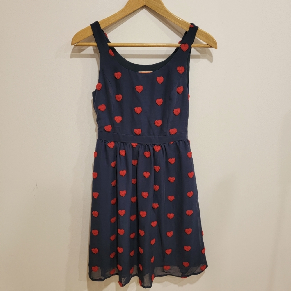 Modcloth Embroidered Heart Dress